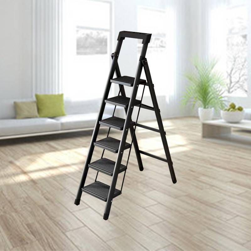New tool table, red six-step ladder